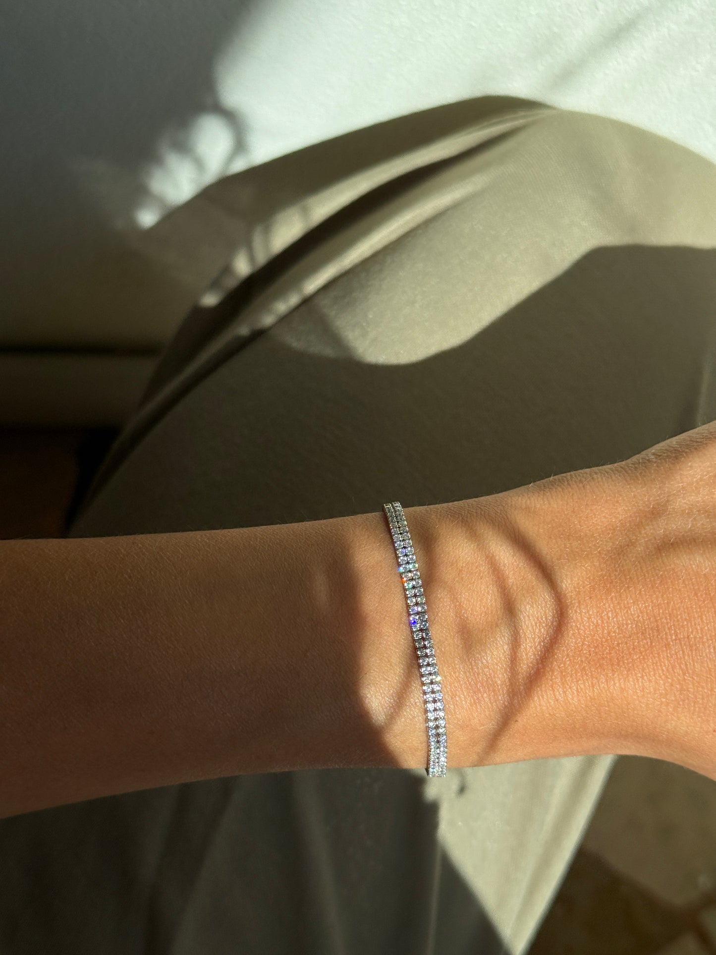 Bracciale Piatto Zirconi