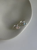 Anello Silver Goccia Orizzontale