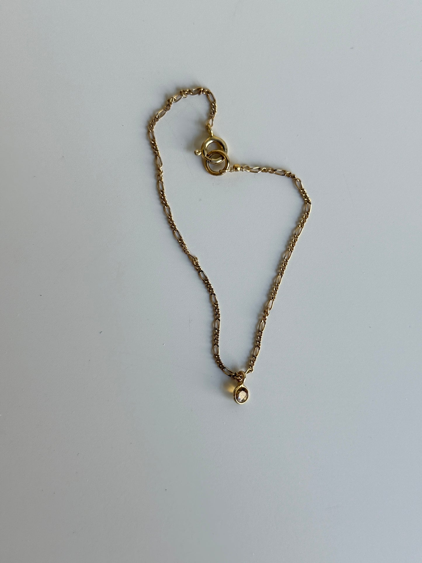Bracciale Figaro con Tormalina