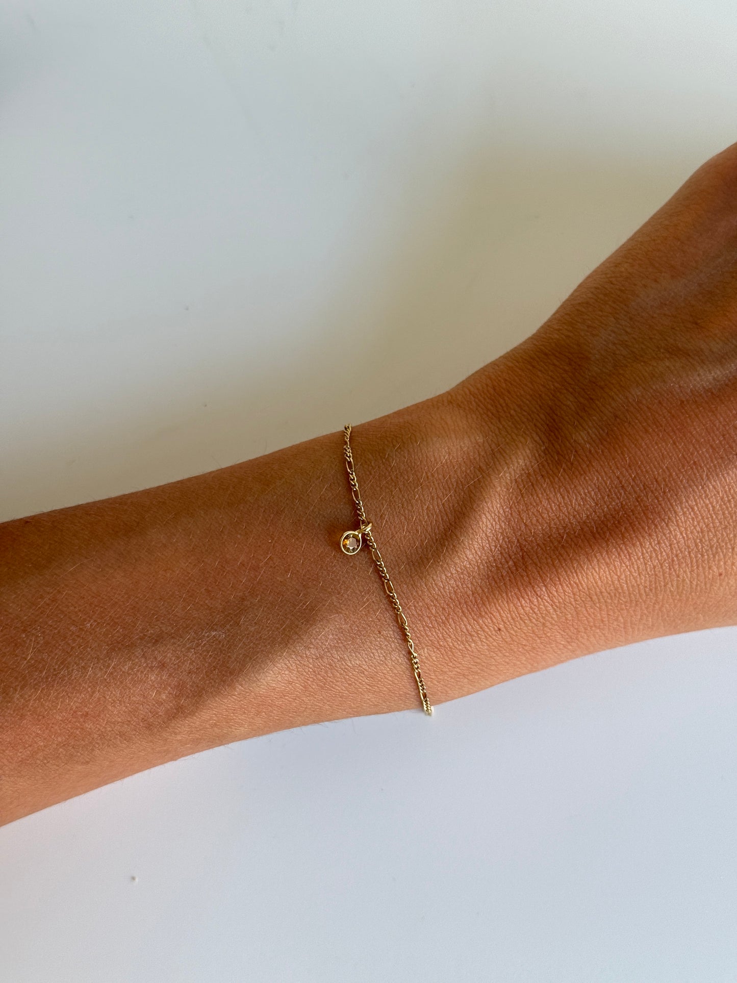 Bracciale Figaro con Tormalina