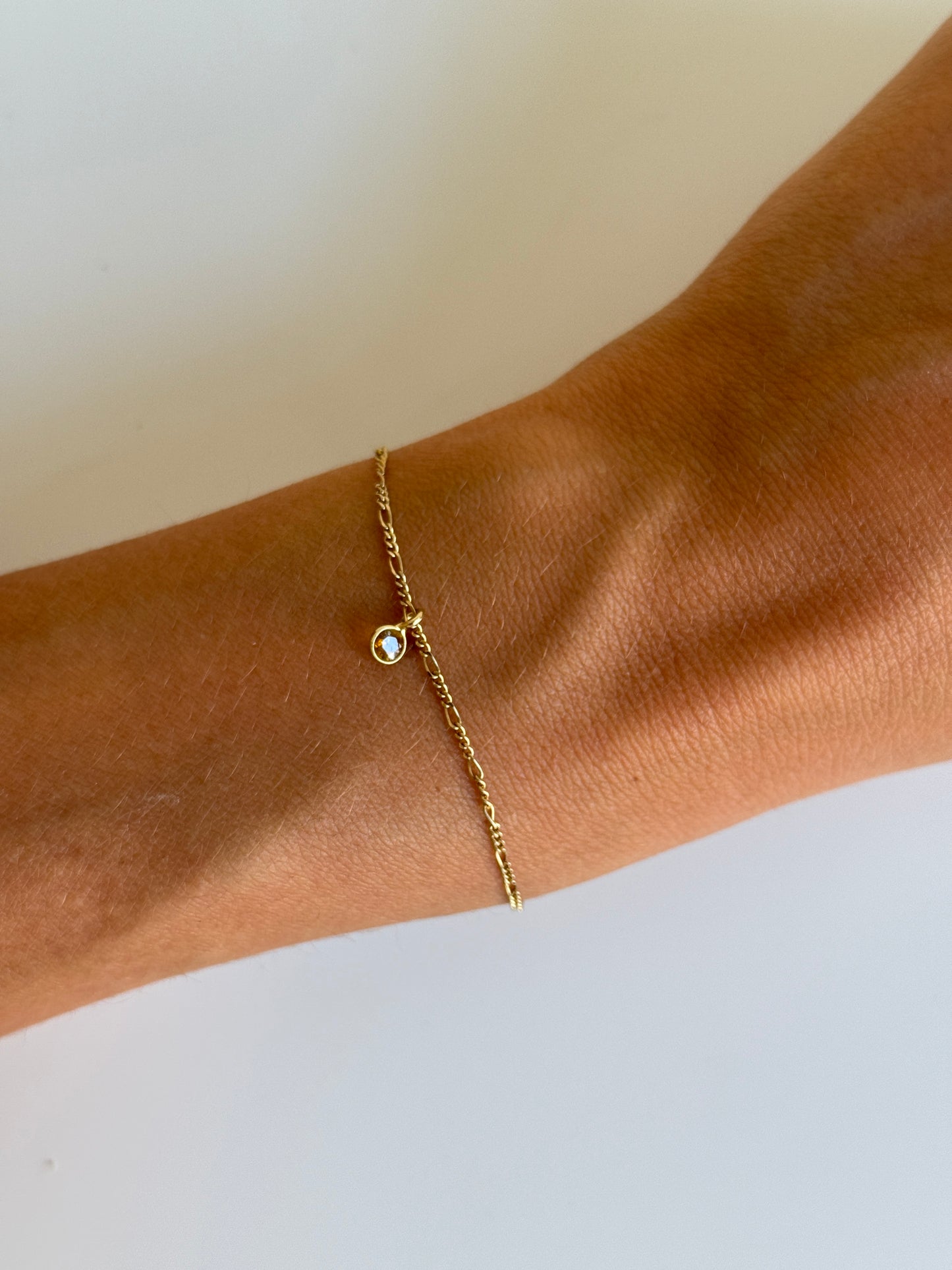 Bracciale Figaro con Tormalina