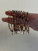 Bracciale cristalli multicolor con ciondolo