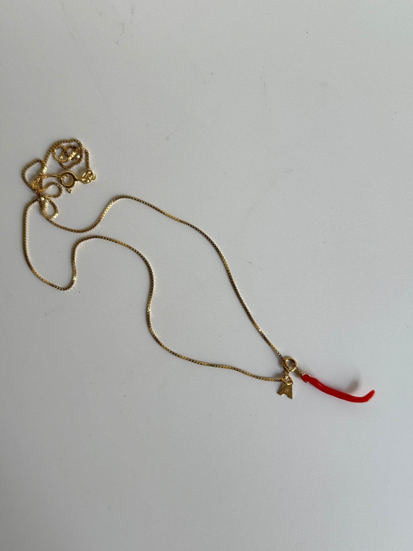 Collana Corallo e Letterina