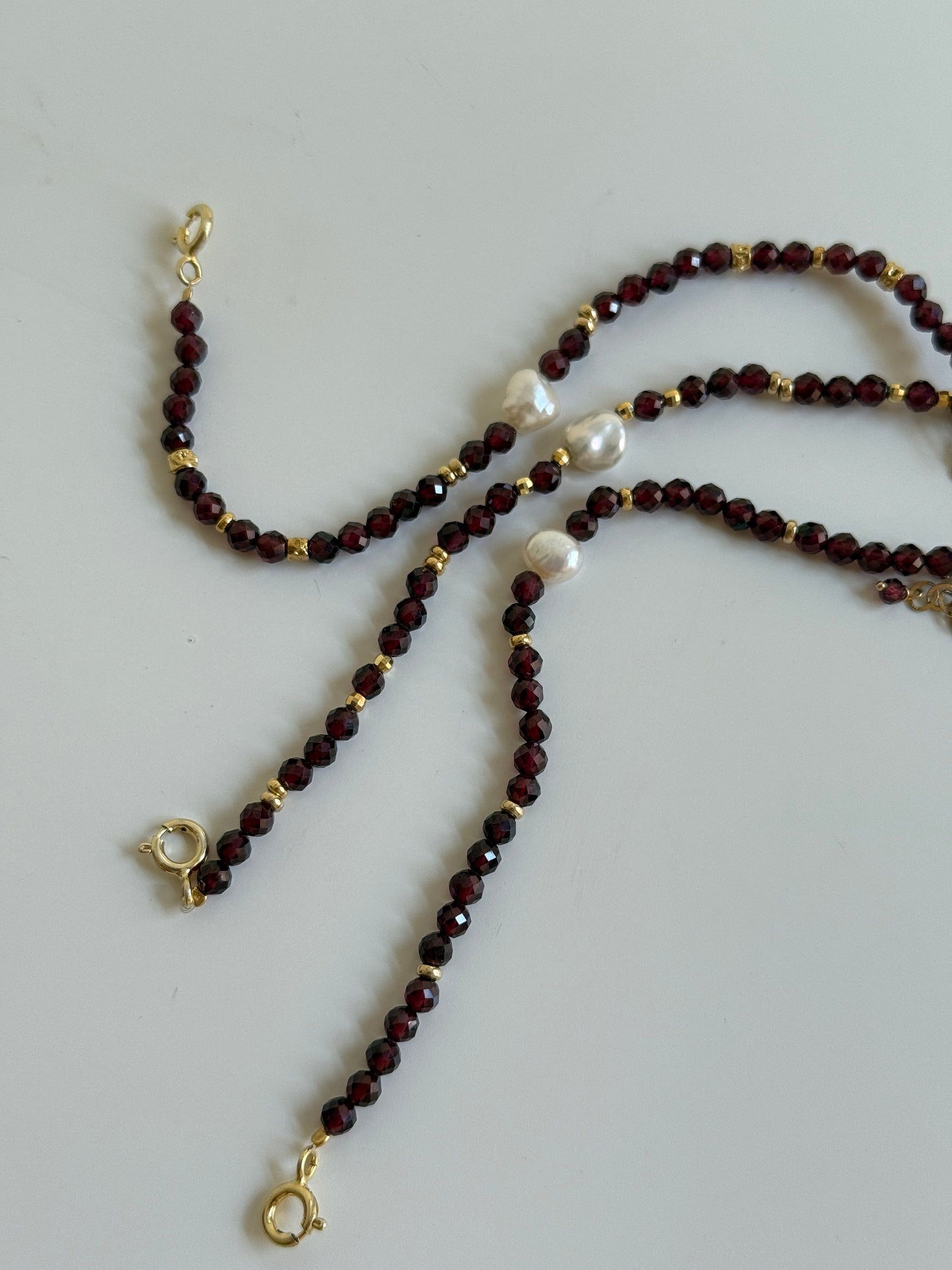 Bracciale Granato e Perla