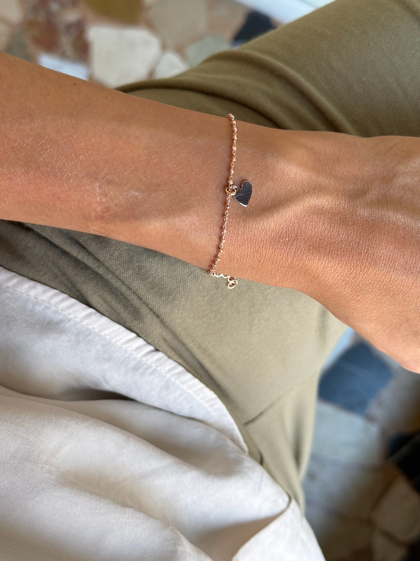 Bracciale Cuore Rosè