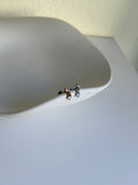 Piercing labret doppio cuore pendente