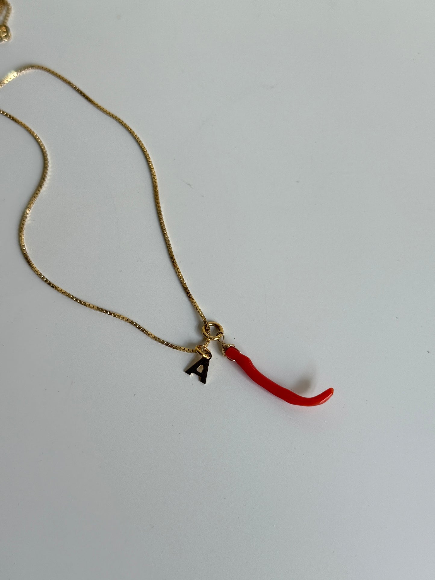 Collana Corallo e Letterina