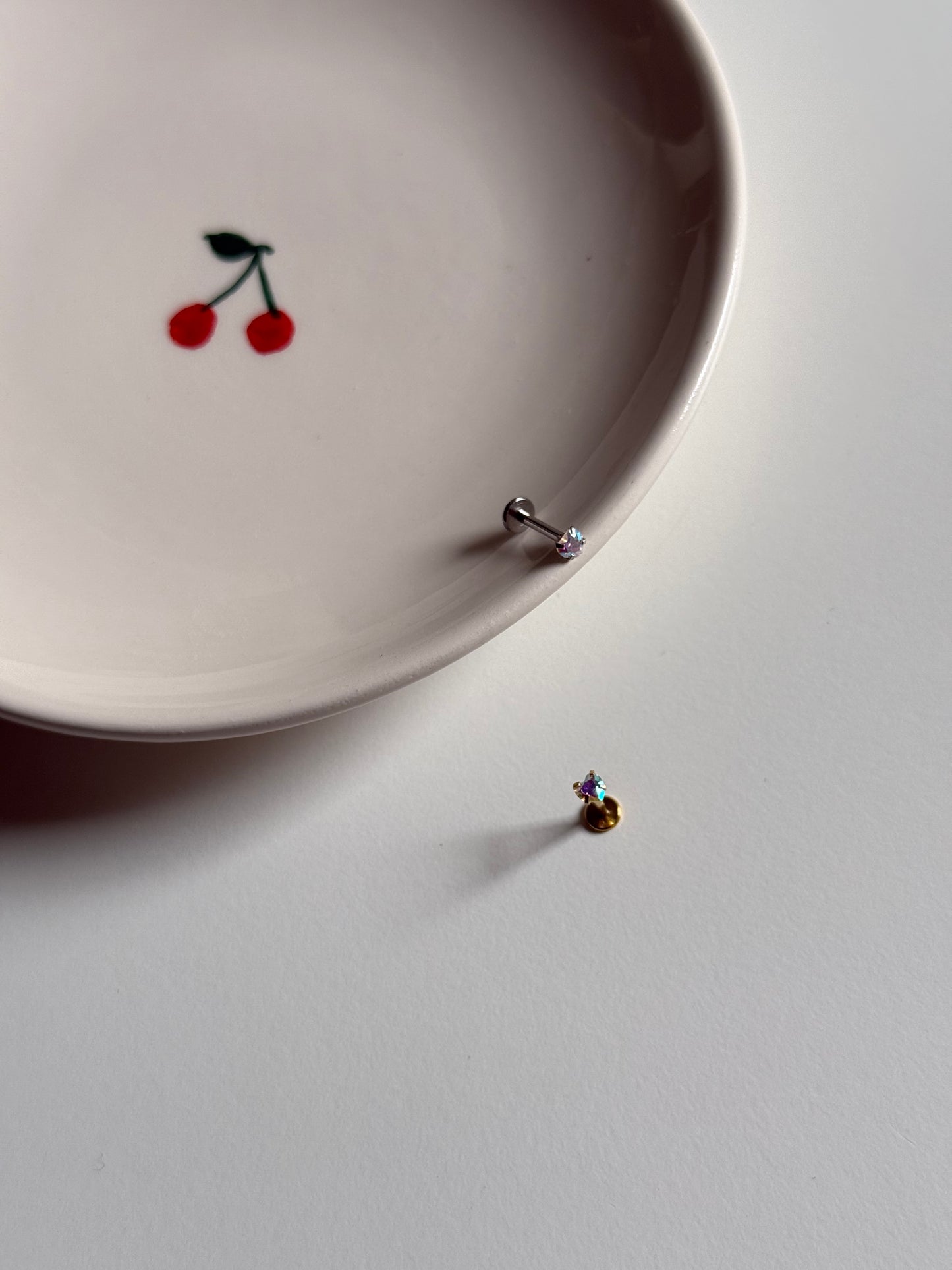 Piercing labret cuore