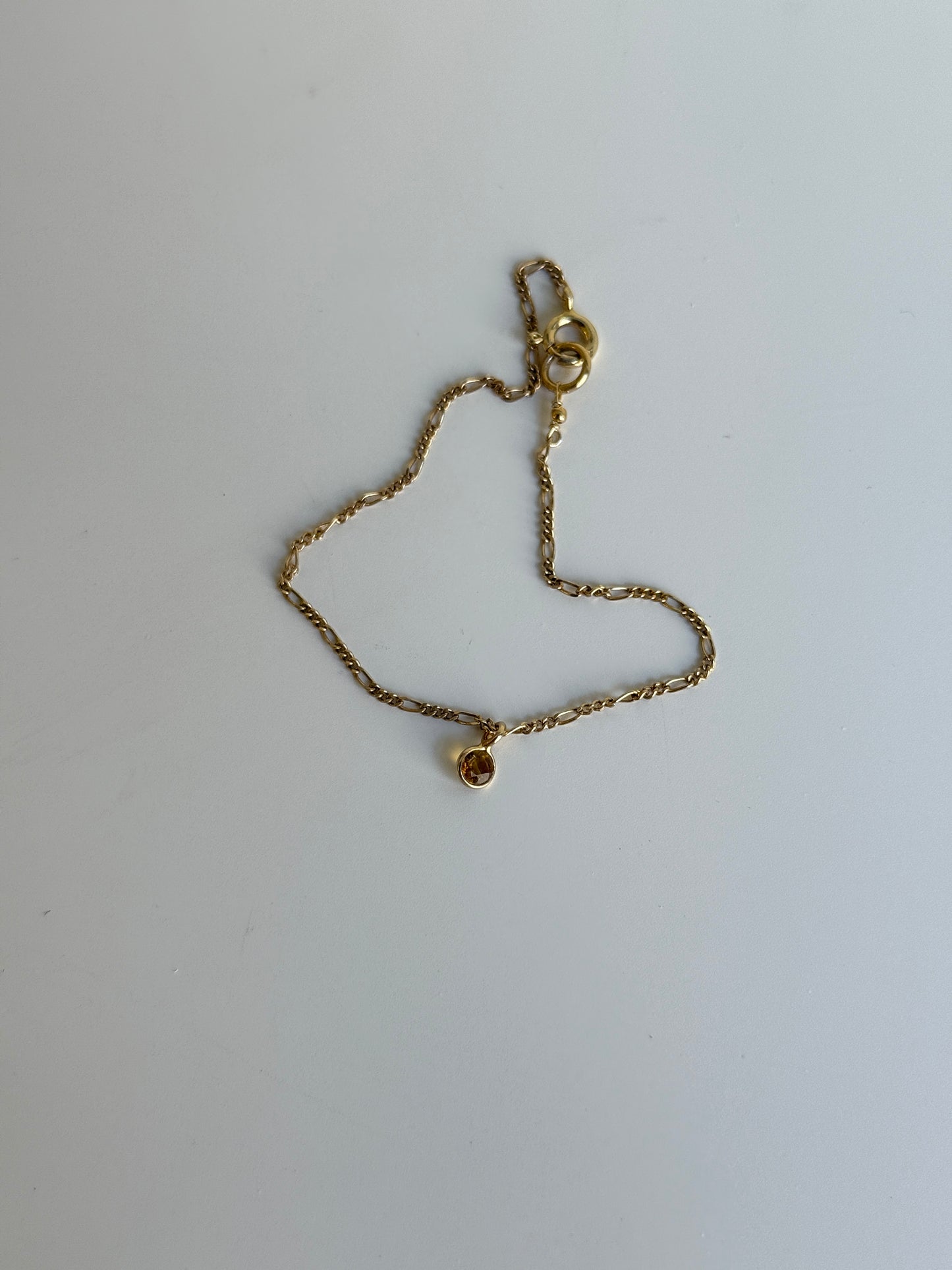 Bracciale Figaro con Tormalina