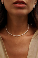 White Pearls Choker