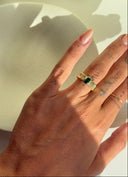 Anello Zircone Verde
