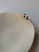 Piercing labret zirconi a cono con pendenti