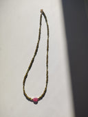 Collana Fico D’India (variante con rubino rosa ovale)