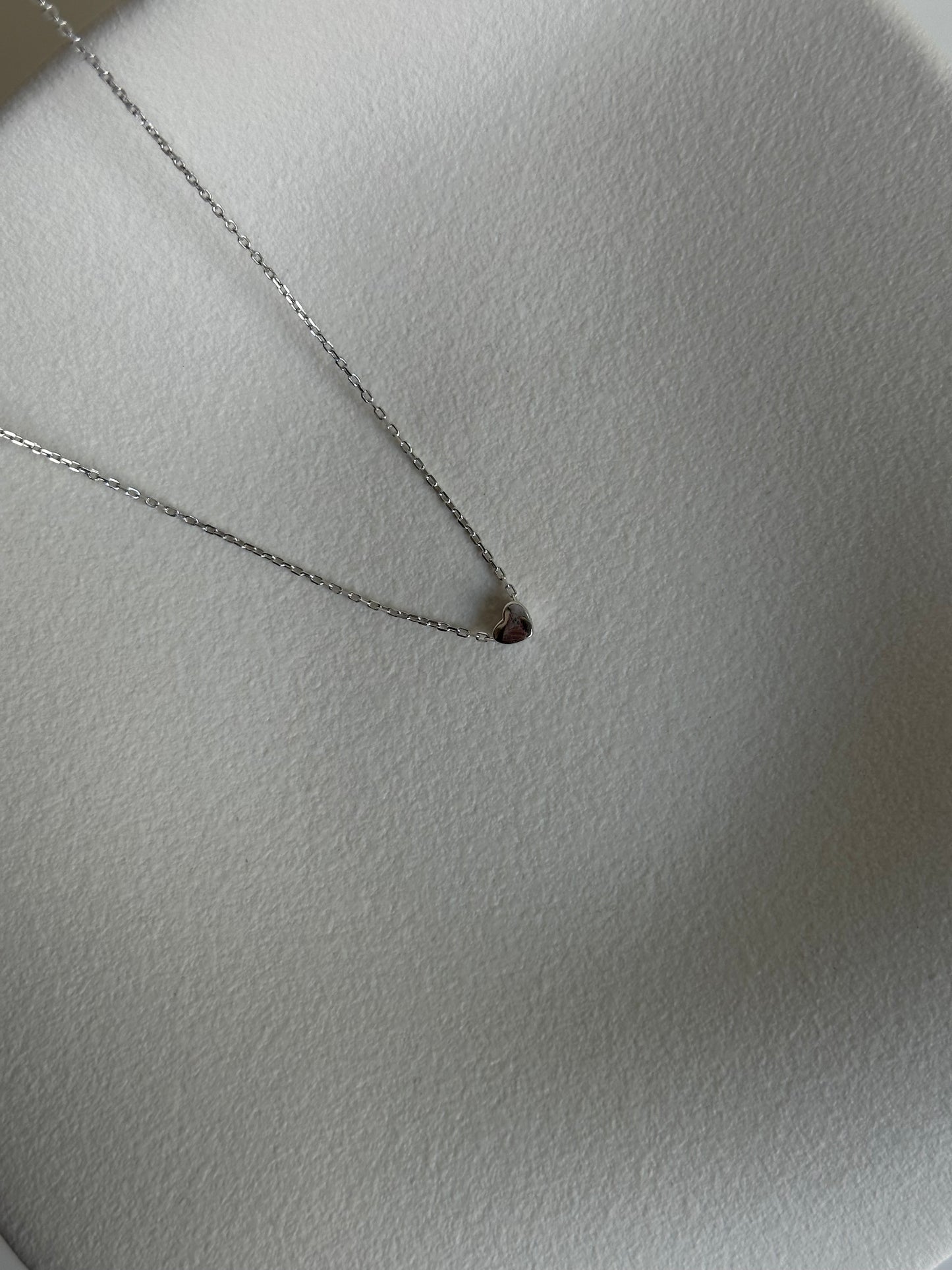 Micro heart necklace