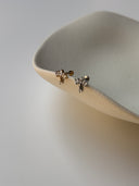 Piercing labret coroncina con zircone pendente