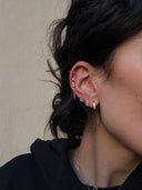 Piercing hoop doppia fascia zirconi
