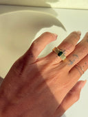 Anello Zircone Verde