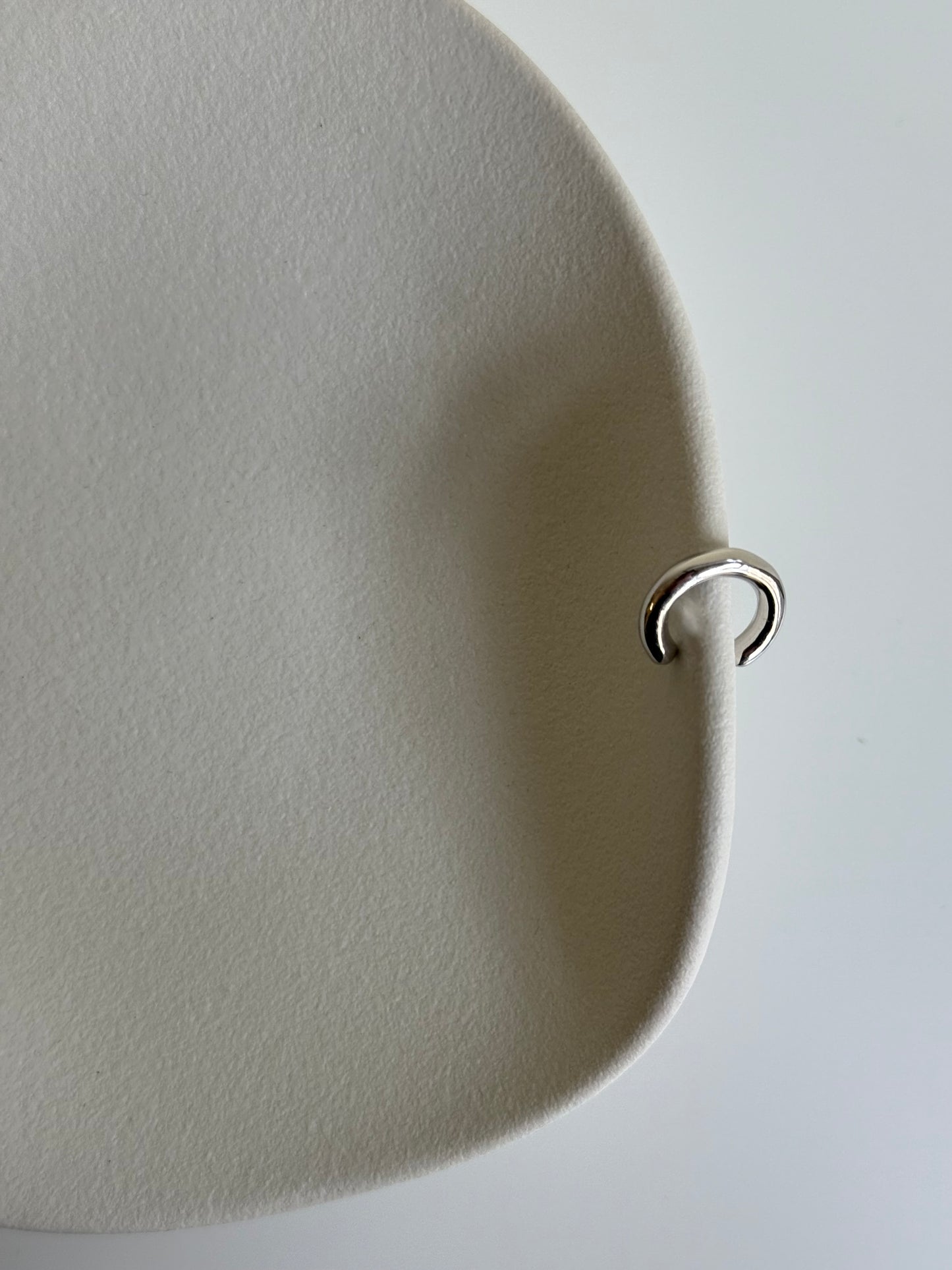 Earcuff bombato silver