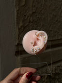 Piercing labret con zirconi