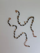 Bracciale brunito e perle