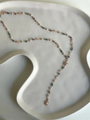 Collana a rosario con cristalli