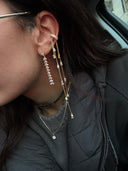 Crystal Leaves Earrings