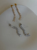 Crystal Leaves Earrings