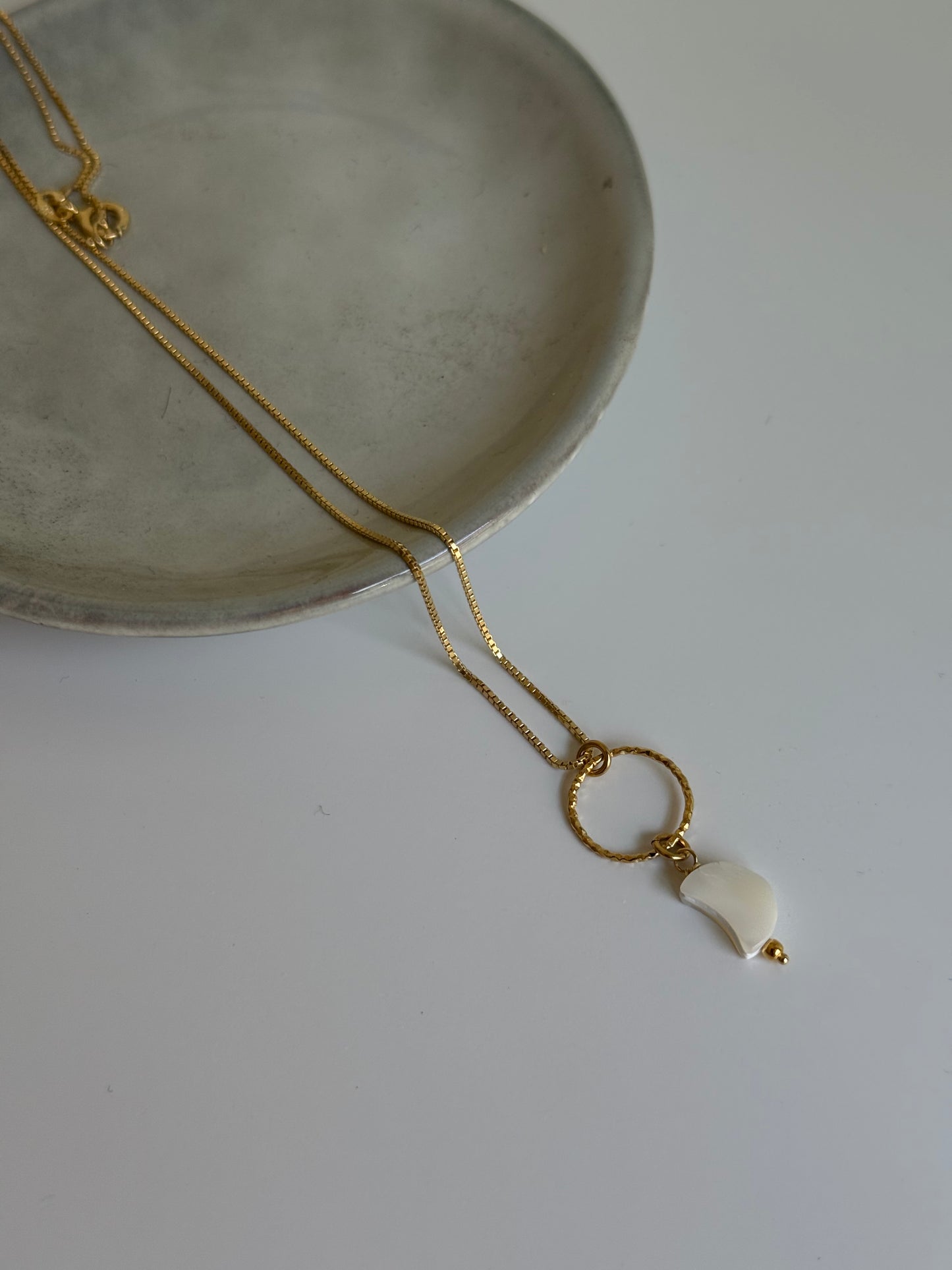 White Moon Necklace