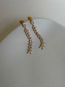 Crystal Leaves Earrings