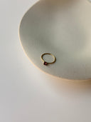 Anello Granato Naturale Oro 9k