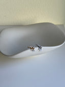 Piercing labret zirconi a cono con pendenti