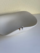 Piercing labret doppio cuore pendente