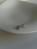 Piercing labret con zirconi
