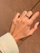 Anello Zaffiro Naturale Oro 9k