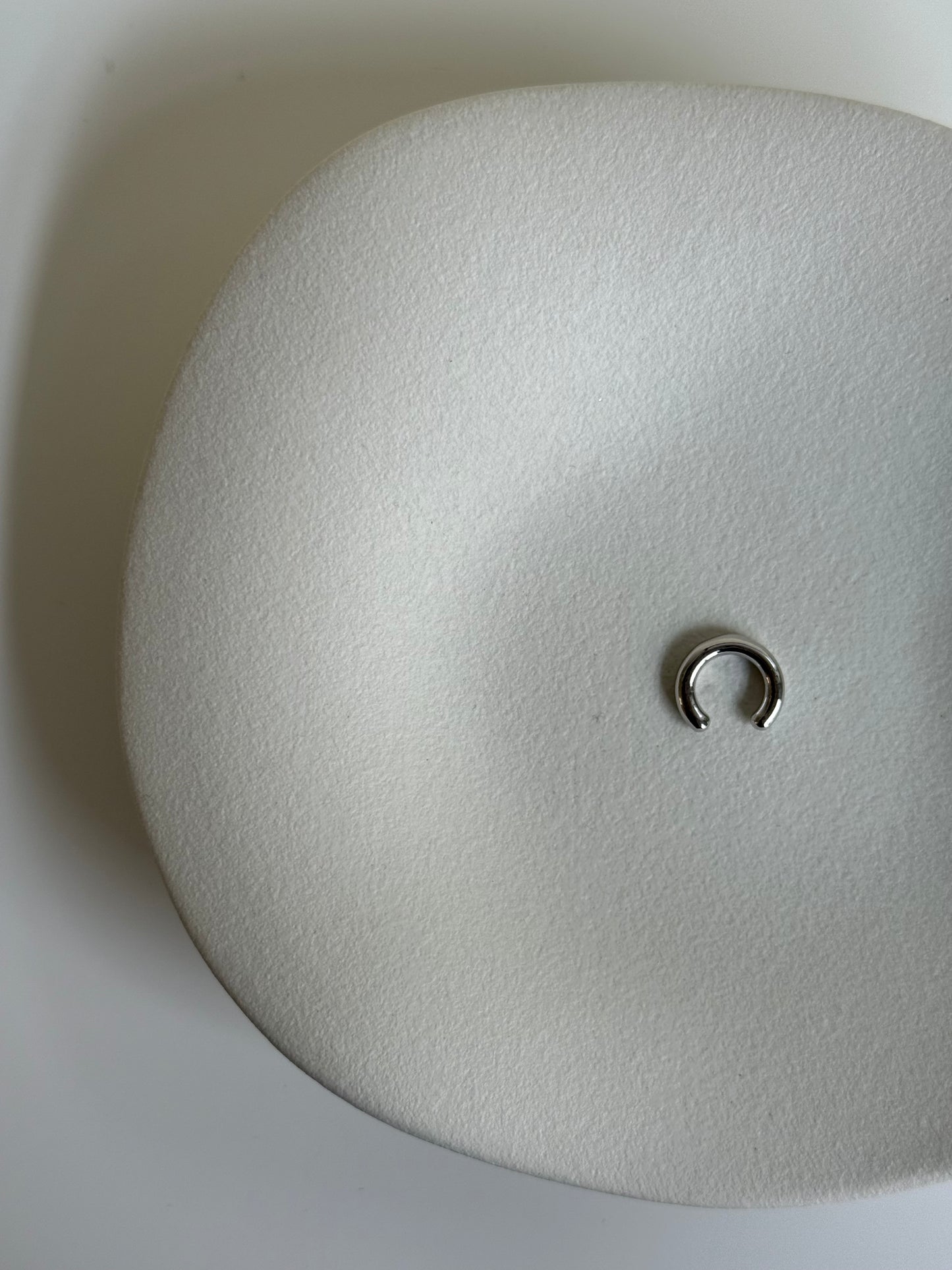 Earcuff bombato silver