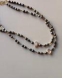 Collana Grey Pearls