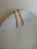 Crystal Leaves Earrings