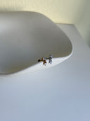 Piercing labret doppio cuore pendente