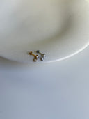 Piercing labret doppio cuore pendente