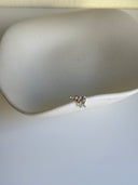 Piercing labret zirconi a cono con pendenti