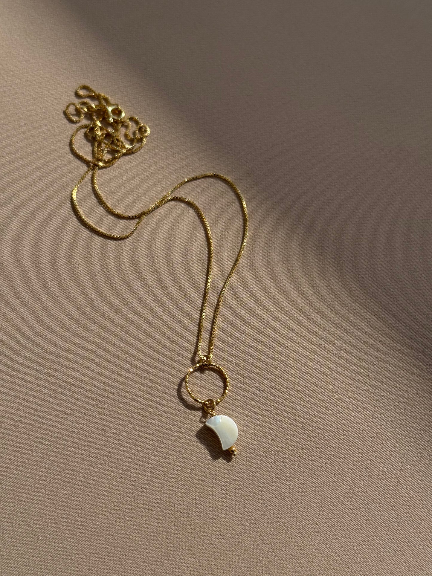 White Moon Necklace