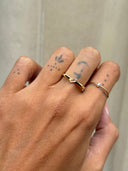 Anello Squadrato Baguette