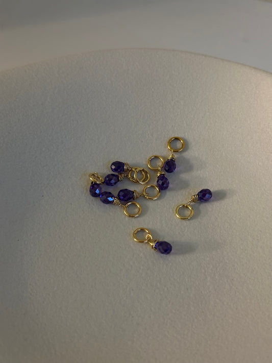 PURPLE TEARS charm