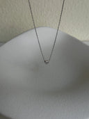 Micro heart necklace