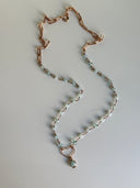 Collana Calcedonio e cuore
