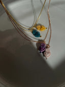 Collana cuore sacro in argento 925 con cuore sacro in ceramica stupenda e inimitabile